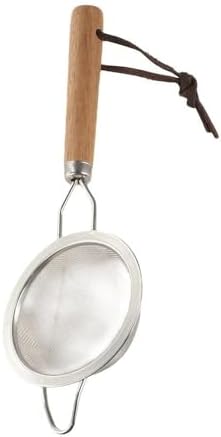 Stainless Steel Fine Mesh Strainer with Wooden Handle