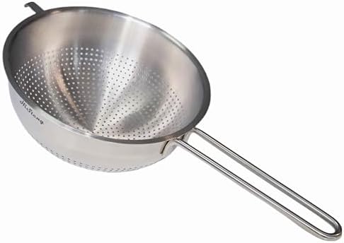 7-Inch Stainless Steel Colander with Handle for Easy Straining