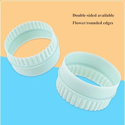Boluoni Cookie Cutters - 8 PCS Set with Versatile Round and Circle Biscuit Cutters