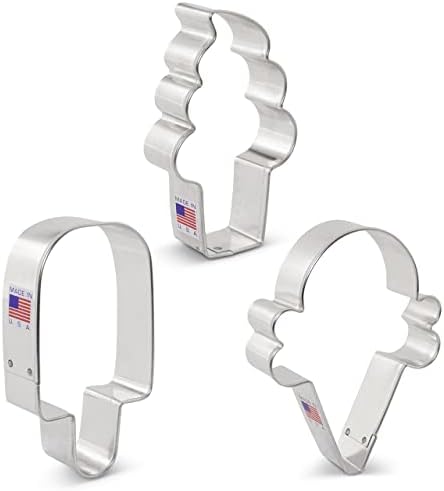 Ann Clark Ice Cream Cookie Cutters 3-Piece Set