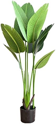 120cm Realistic Fake Tree Black Palm Leaves Living Room Faux Plant