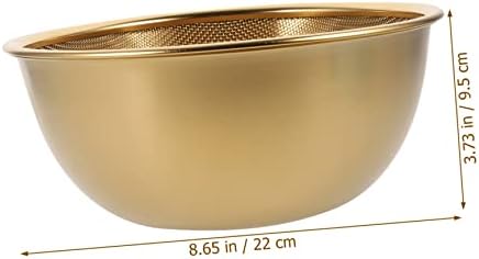 Stainless Steel Drain Basket for Kitchen Use Multipurpose Mesh Colander
