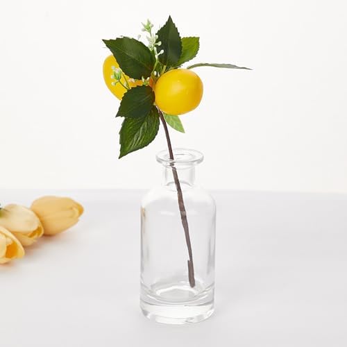 6-Piece Faux Lemon Bushes for Home Kitchen Decor