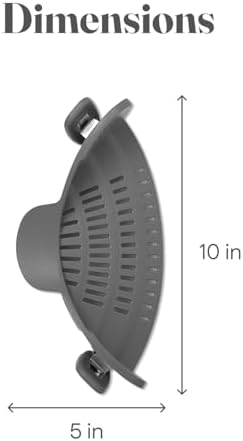 Kitchen Gizmo Snap N Strain - Silicone Colander Clip-On - Heat Resistant