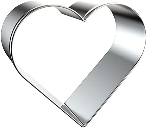 Heart Shape Cookie Cutter Set - Sizes 2-5 Inch 4-Piece