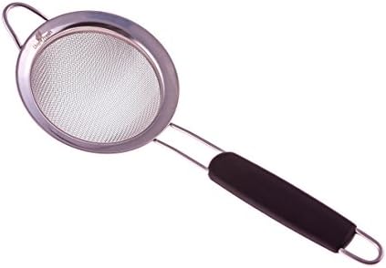 LiveFresh Fine Mesh Stainless Steel Tea Strainer with Non-Slip Handle - 3 Inch