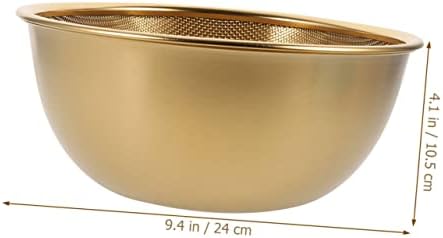 2-Piece Set of Stainless Steel Rice Strainer and Colander