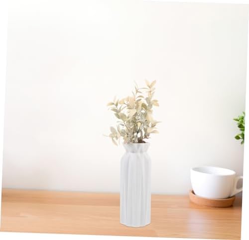Faux Green Plant Stems Wedge Elegant Home Office Decor