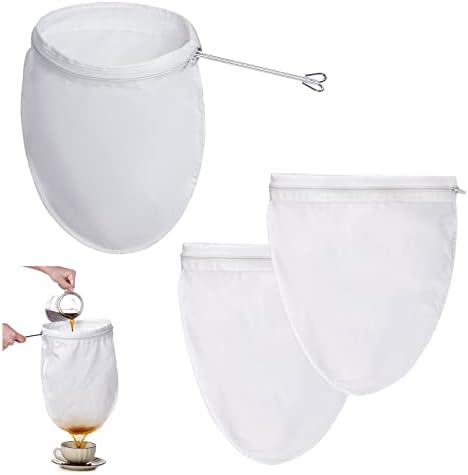 3-Piece Cheesecloth Strainer Set with Handle for Smooth Beverages
