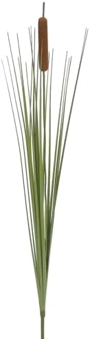 33 Cattail Artificial Bush Pack of 24 Light Brown