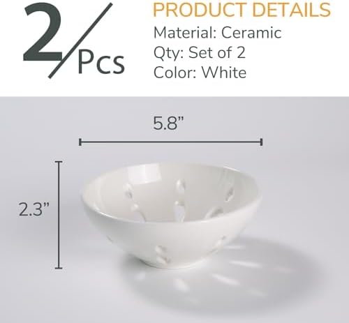 Magnificent Ceramic Berry Basket Set by Magclay