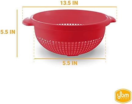 YBM Home 2-Handle Plastic Colander with BPA-Free Design