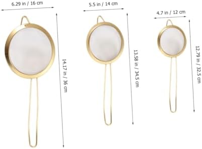 Stainless Steel 3-Piece Flour Sieve Set
