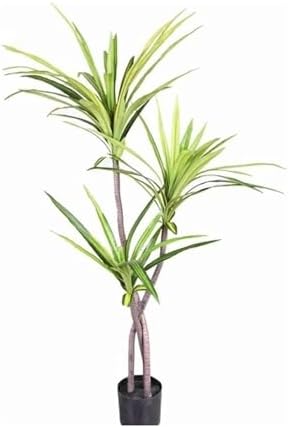 Artificial Yellow Line Tree Modern Fake Plant for Home Office
