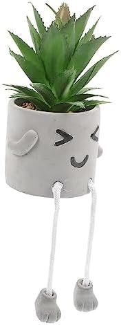 Cabilock Cute Expression Faux Potted Plant