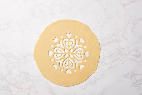 10-Inch Heart Design Pie Top Cutter