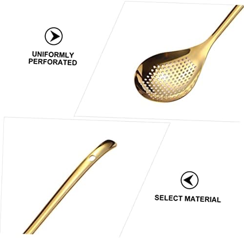 Golden 304 Stainless Steel Colander Heat-Resistant Design