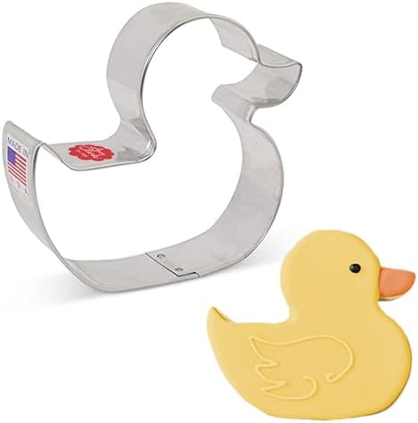 Adorable 4 Rubber Duck Cookie Cutter - Made in USA