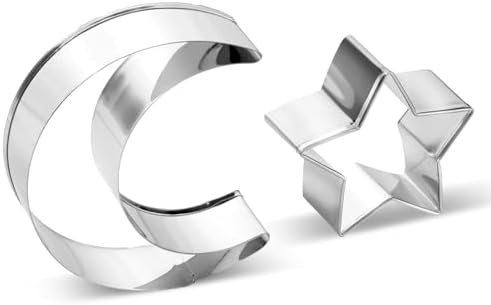 LLOUSSAK Star and Moon Cookie Cutter Set