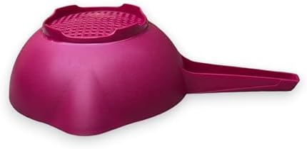 Tupperware 1 Quart Colander Strainer with Handle - Durable Efficient