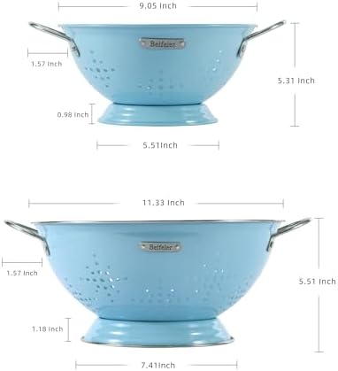 Brilliantly Balanced Family - Double-Purpose Metal Colander Set