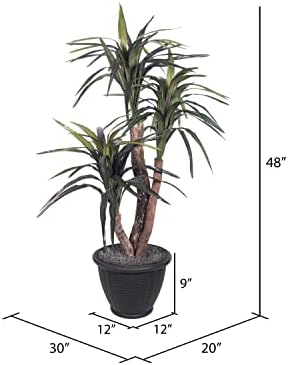 Vickerman 4 Marginata Bush Indoor Decor