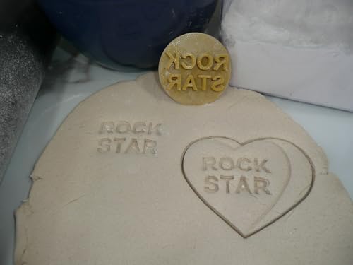 ROCK STAR CANDY HEARTS COOKIE STAMPS for Play Baking and Art