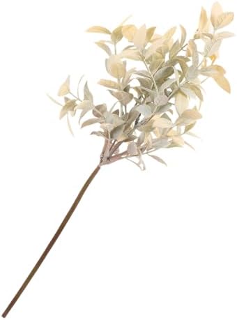 Faux Green Plant Stems Wedge Elegant Home Office Decor