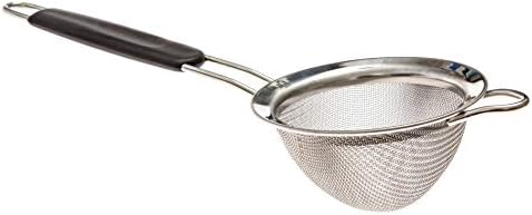 LiveFresh Fine Mesh Stainless Steel Tea Strainer with Non-Slip Handle - 3 Inch