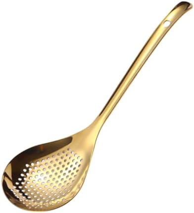 Golden 304 Stainless Steel Colander Heat-Resistant Design