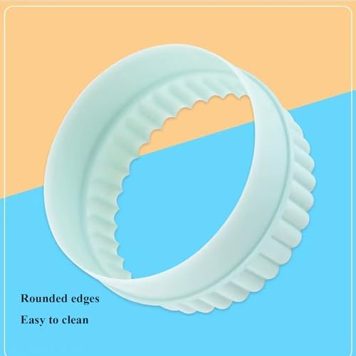 Boluoni Cookie Cutters - 8 PCS Set with Versatile Round and Circle Biscuit Cutters