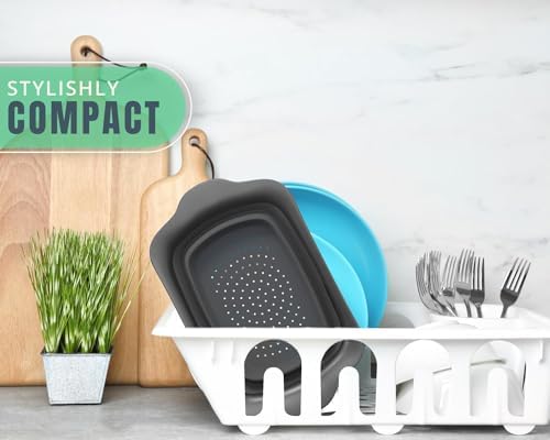 Sleek Black OTS Colander with Convenient Handles