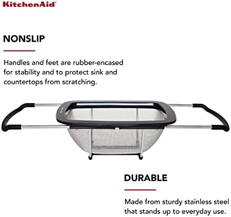 KitchenAid Expandable Colander Black One Size