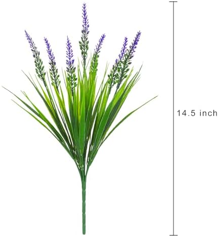 8-Bundle Monkey Grass for Outdoor Decor Purple