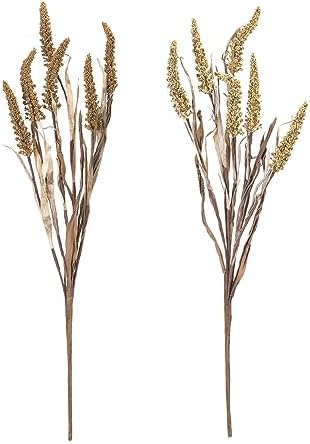 Melrose International Amaranthus Bush Set of 2