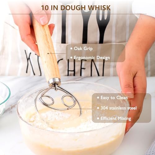 BANTBSKT Complete Sourdough Starter Kit with Glass Jar Recipe Book