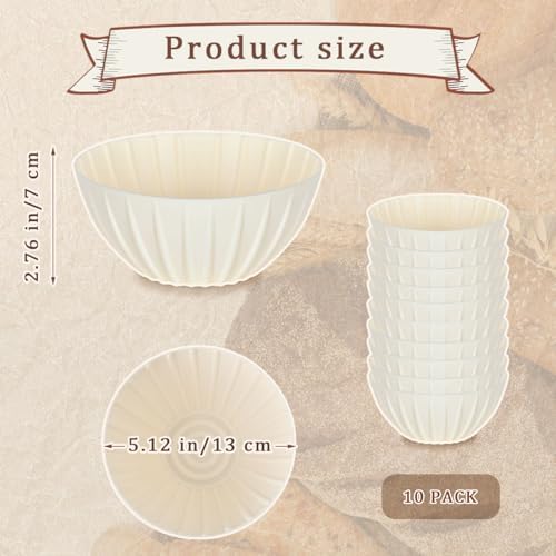 Sprinkle of Mesh silicone Sourdough Bread Proofing Baskets - 10-Piece Set