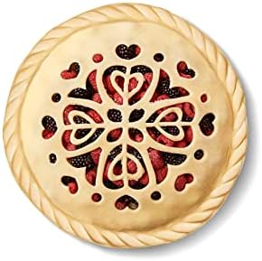 10-Inch Heart Design Pie Top Cutter
