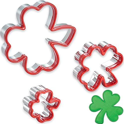 St Patricks Day Lucky Shamrock Cookie Cutter Set