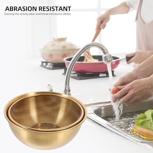 Sturdy Dual-Use Colander Strainer Basket for Efficient Cooking