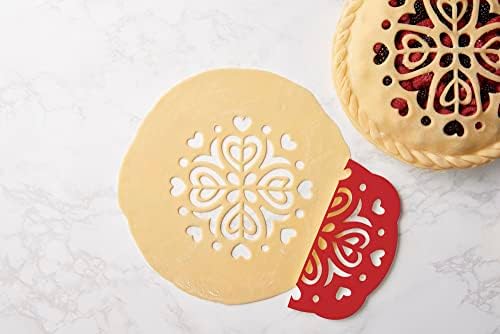 10-Inch Heart Design Pie Top Cutter