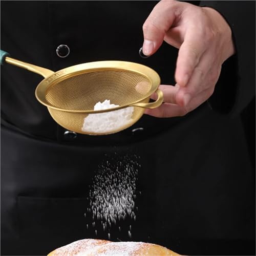 Stainless Steel Mesh Strainer with Wooden Handle for Cooking