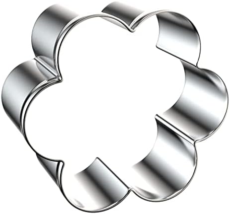 Set of Stainless Steel Flower Cookie Cutter 4 Sizes