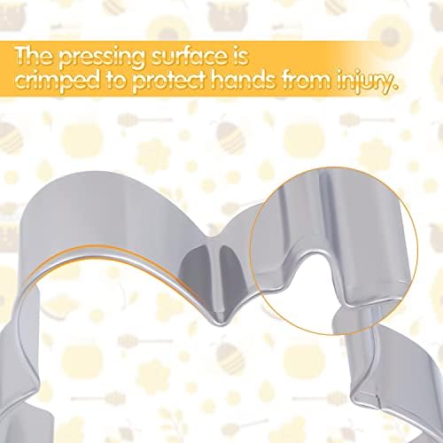Fun 6-Piece Bee Cookie Cutters for Baking and More