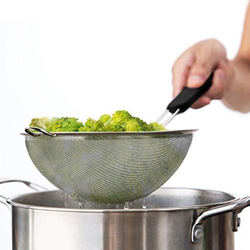 3-Piece Stainless Steel Strainer Set with 188 Mesh