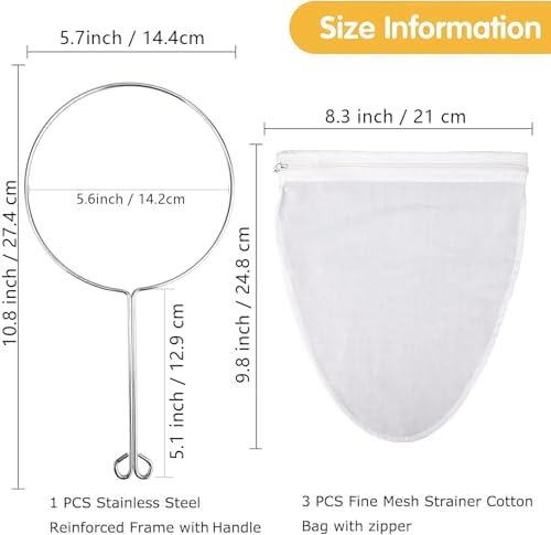 WMKGG Ultra Fine Mesh Strainer Bags Small Size