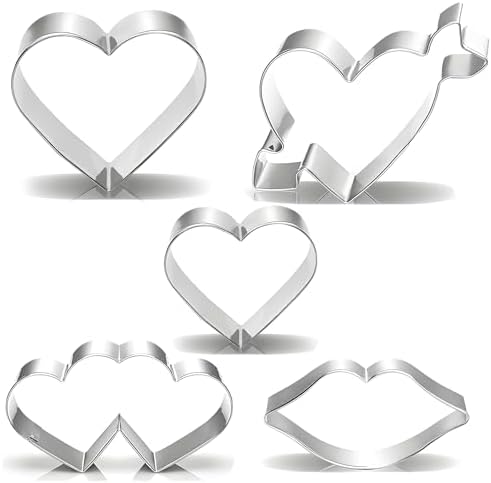 XGAKWD Valentines Day Heart Cookie Cutter Set