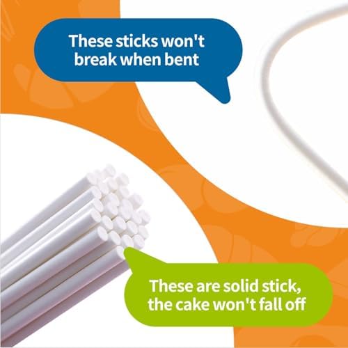 TAIHUIMY 300PCS Lollipop Sticks Set with parcel bags paper sticks and twist ties