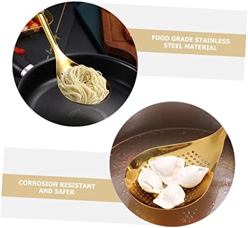 Golden 304 Stainless Steel Colander Heat-Resistant Design