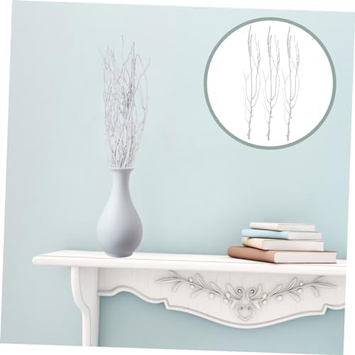 STOBAZA 10-Piece Natural White Branches for Vase Twigs and Craft Project